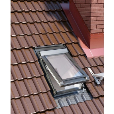 OKPOL Okno wyłazowe PVC 3-szybowe IGWX N22 + kołnierz uniwersalny H9